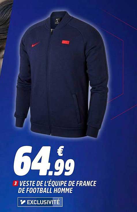 veste de l'équipe de france de football homme
