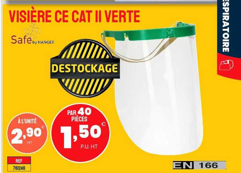 visière ce cat II verte safe by hanger