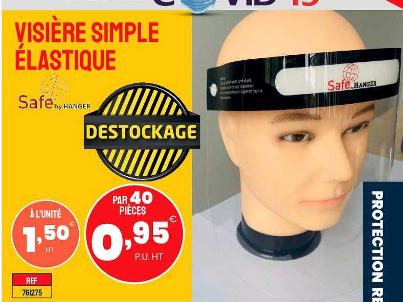 visière simple élastique safe by hanger
