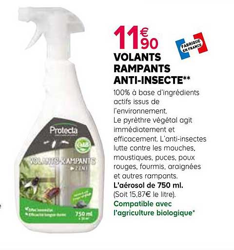 volants rampants anti-insectes protecta