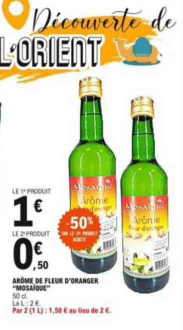 arôme de fleur d'oranger "mosaïque"