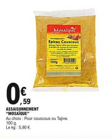 Assaisonnement "mosaïque"