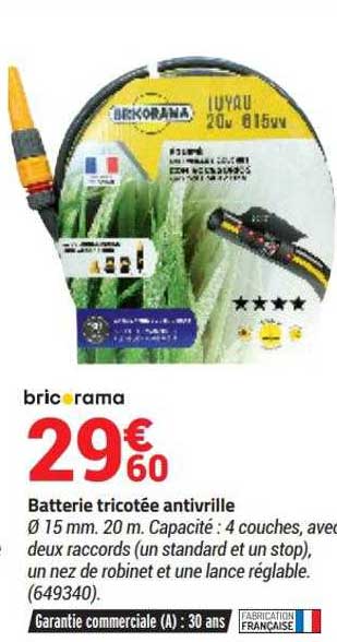Batterie Tricoté Antivrille Bricorama