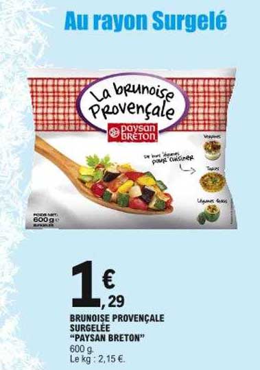 brunoise provençale surgelée "paysan breton"