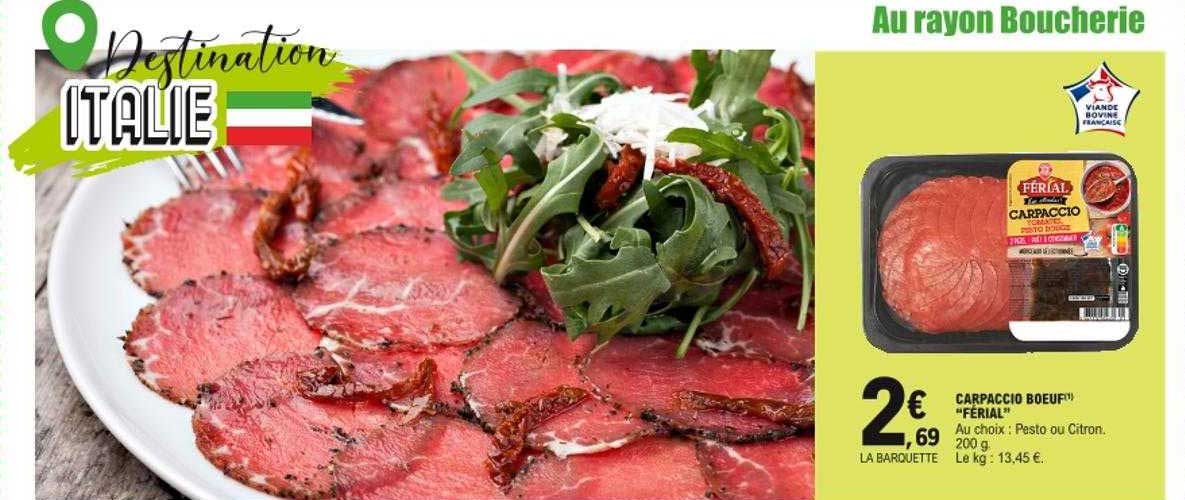 Carpaccio Boeuf "férial"