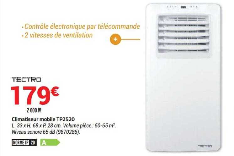 Climatiseur Mobile Tp2520 Tectro