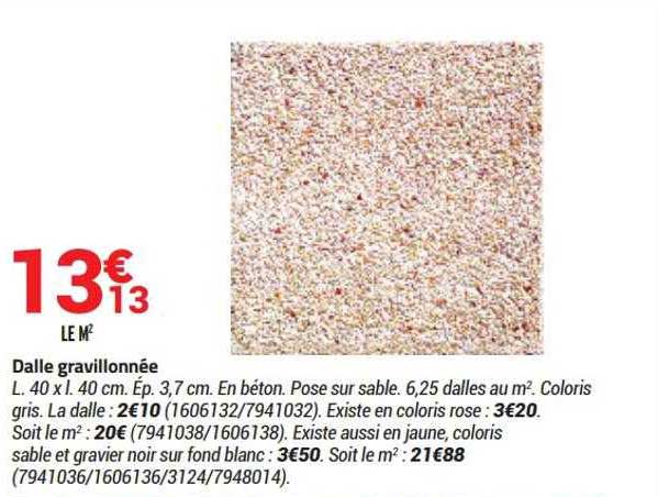 dalle gravillonnée