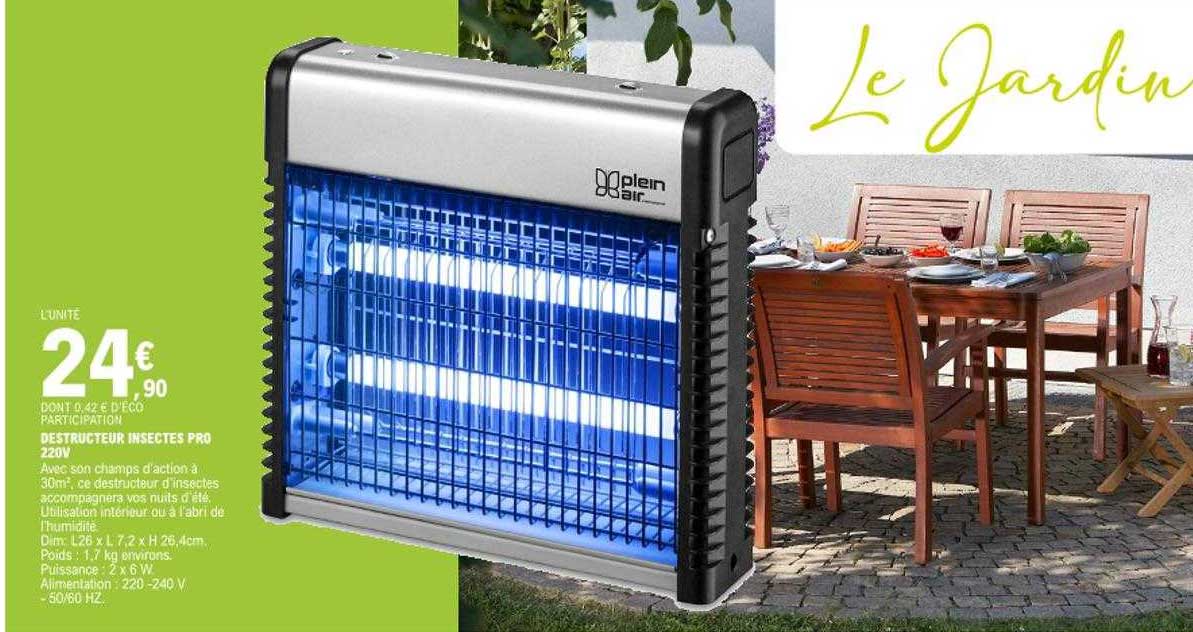 destructeur insectes pro 220v
