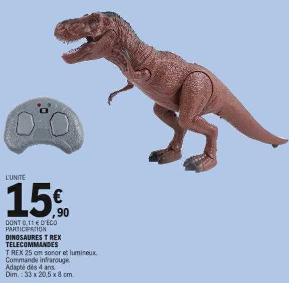 dinosaures t rex telecommandes