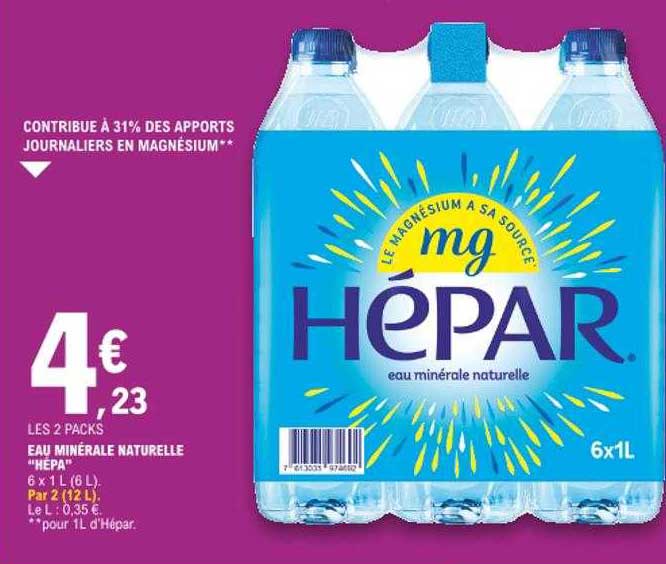 eau minérale naturelle "hépa"