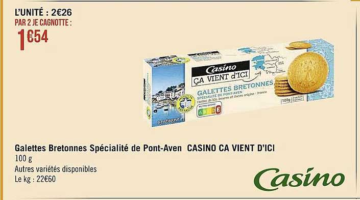 galettes bretonnes spécialité de pont-aven casino ca vient d'ici