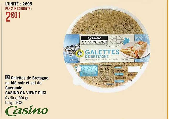 galettes de bretagne au blé noir et sel de guérande casino ca vient d'ici
