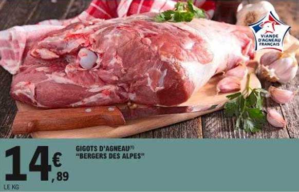 gigots d'agneau "bergers des alpes"