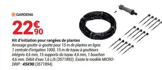 kit d'initiation pour rangées de plantes gardena