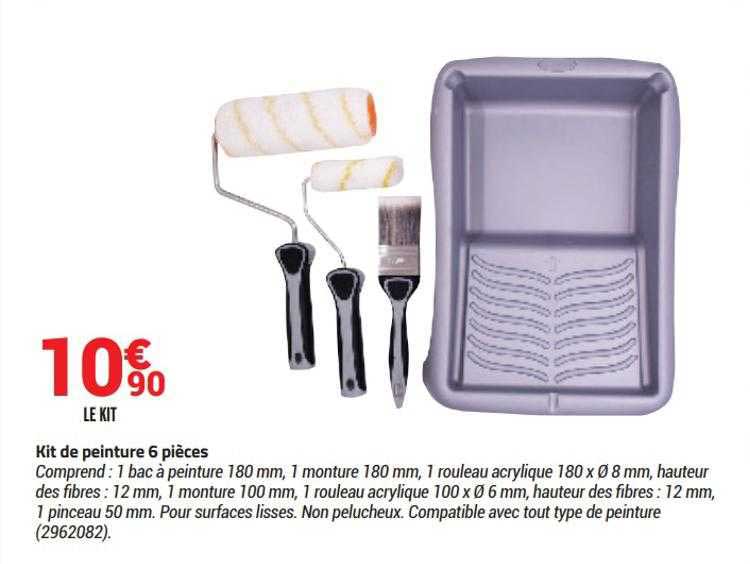 kti de peinture 6 pièces