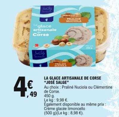 La Glace Artisanale De Corse "josé Salge"