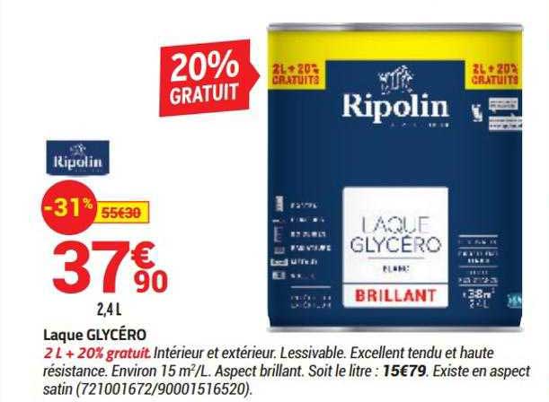 laque glycéro ripolin