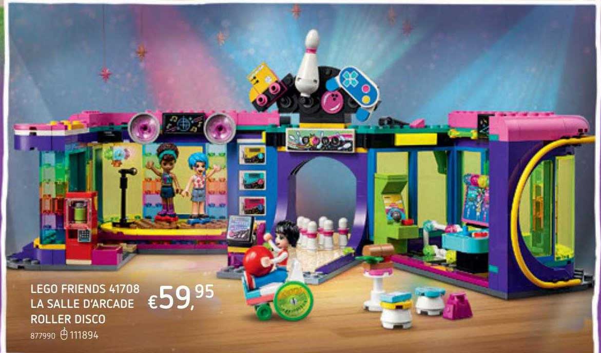 lego friends la salle d'arcade roller disco
