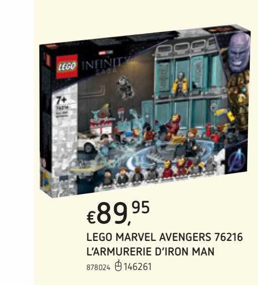 lego marvel avengers 76216 l'armurerie d'iron man