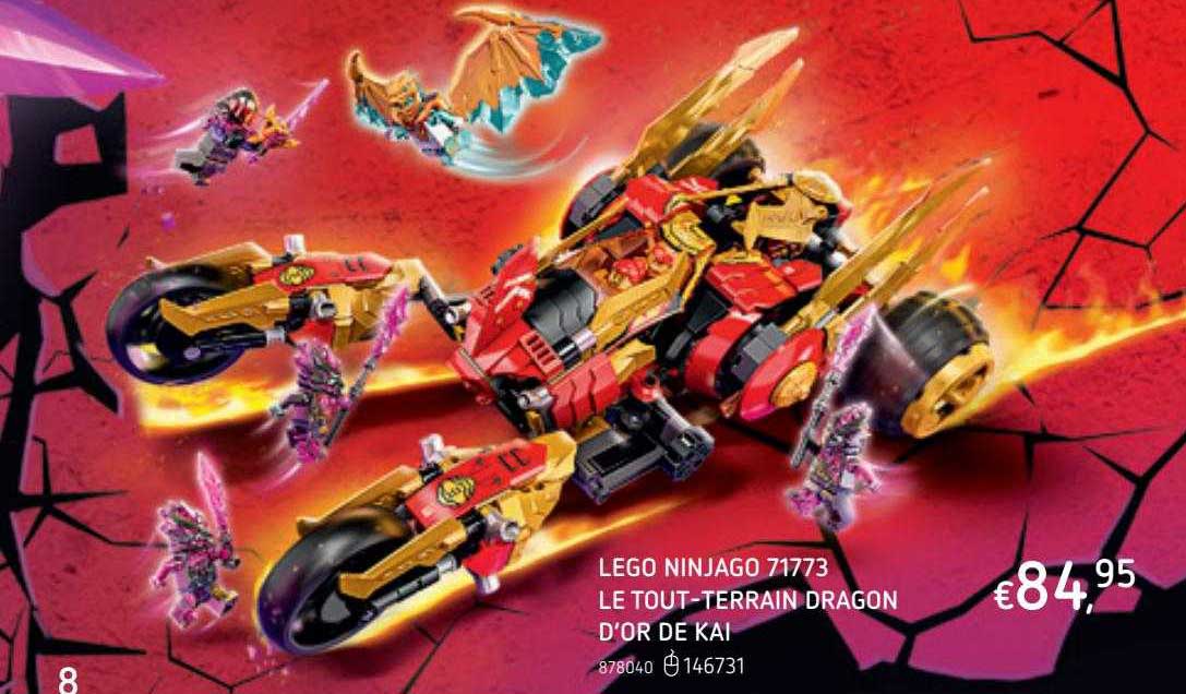 Lego Ninjago Le Tout-terrain Dragon D'or De Kai