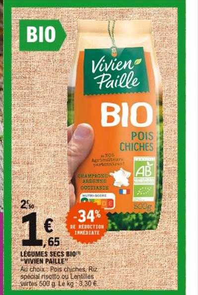 légumes secs bio "vivien paille"