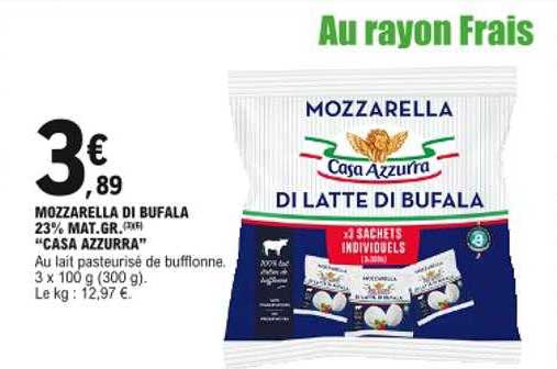mozzarella di bufala "casa azzurra"