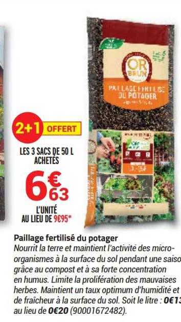 paillage fertilisé du potager
