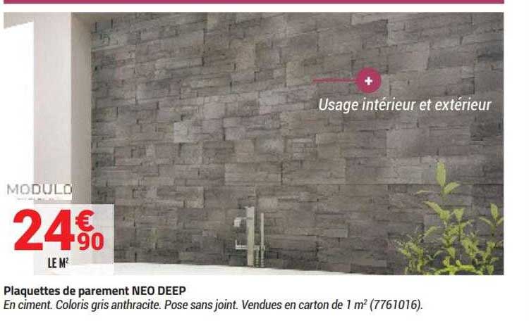 Plaquettes De Parement Neo Deep Modulo
