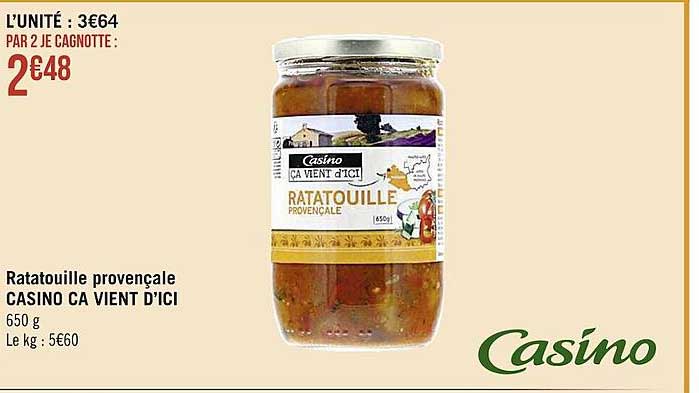 ratatouille provençale casino ca vient d'ici