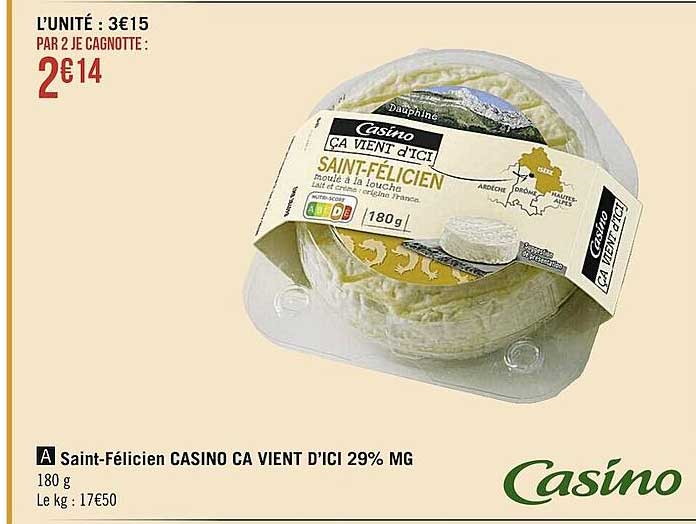 saint-félicien casino ca vient d'ici