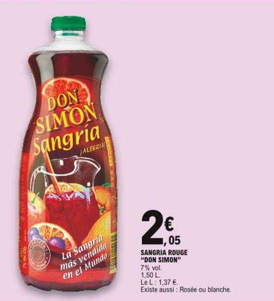 sangria rouge "don simon"