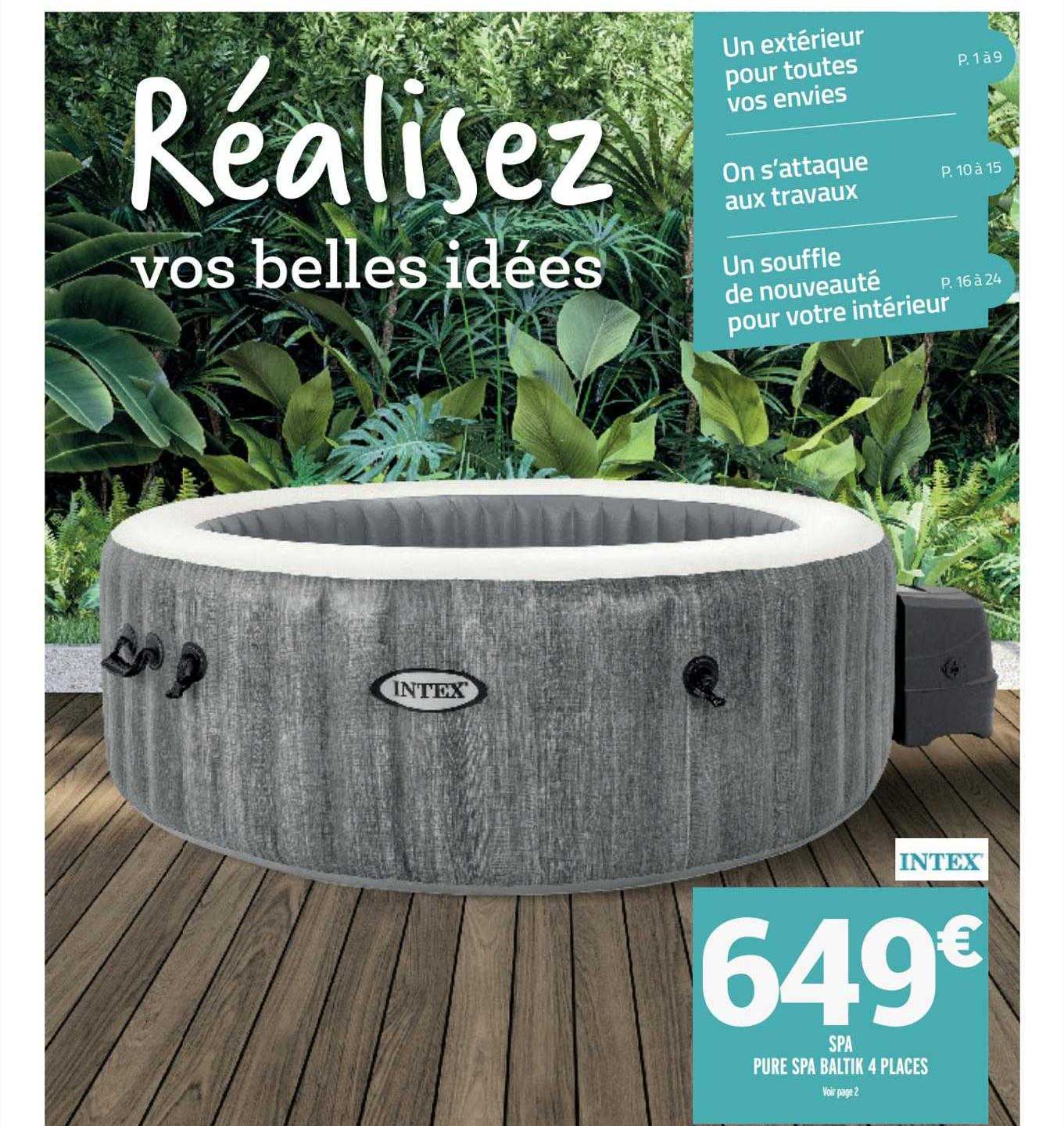 spa pure spa baltik 4 places intex