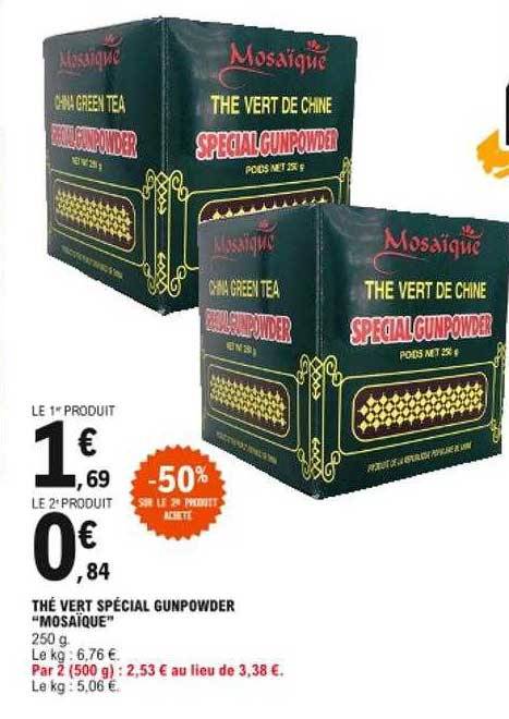 Thé Vert Spécial Gunpowder "mosaïque"