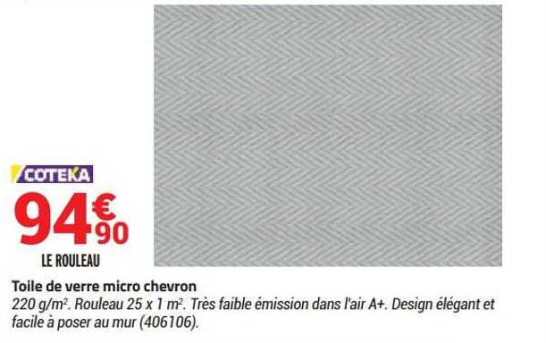 Tolle De Verre Micro Chevron Coteka