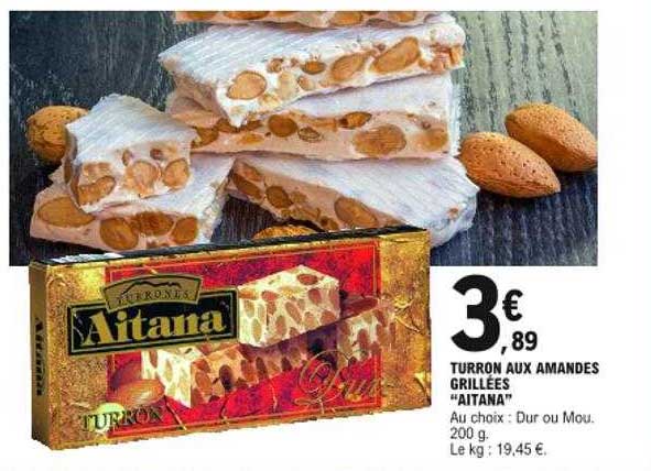 Turron Aux Amandes Grillées "aitana"