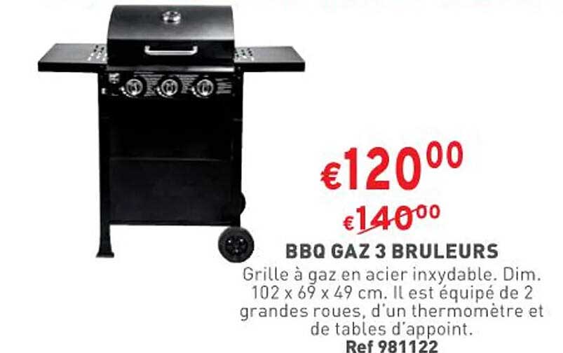 bbq gaz 3 bruleurs