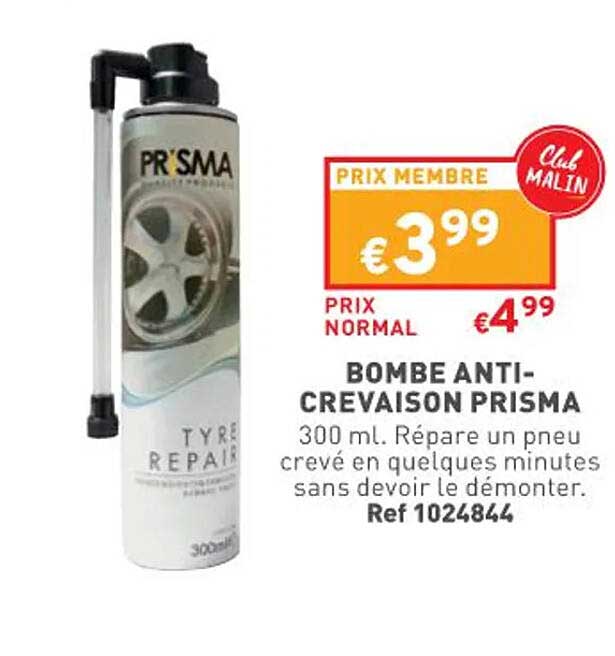 Bombe Anti-crevaison Prisma