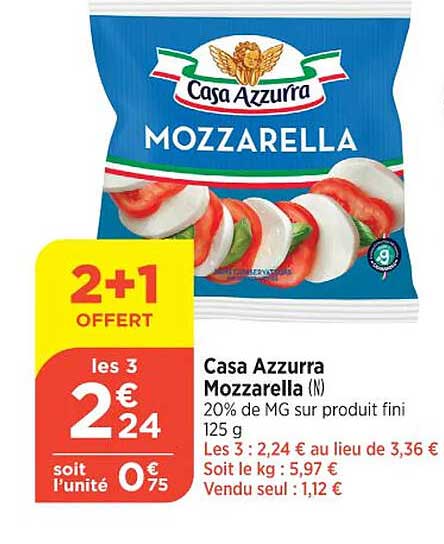casa azzurra mozzarella