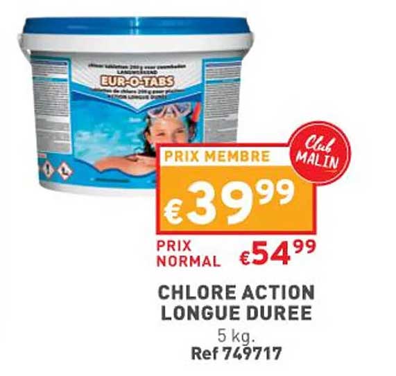 chlore action longue durée