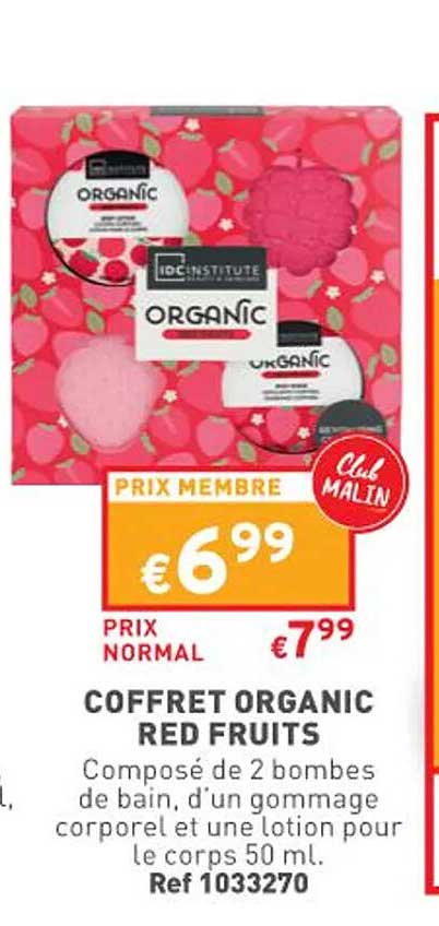 Coffret Organic Red Fruits