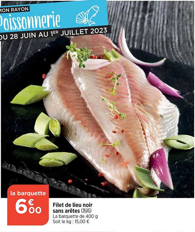 filet de lieu noir sans arêtes