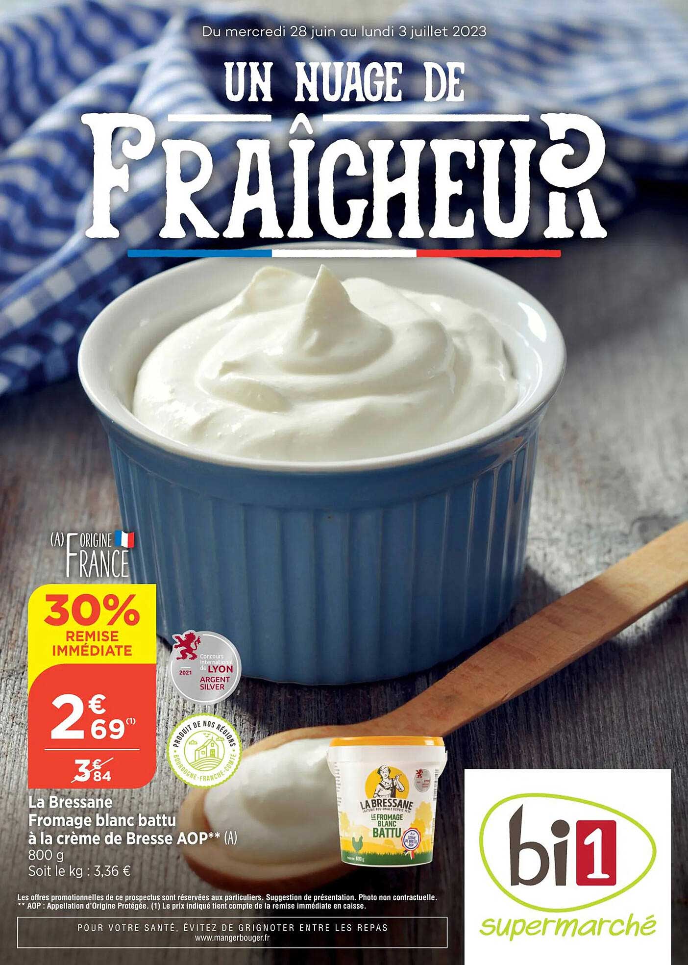 fromage blanc battu à la crème de bresse aop la bressane