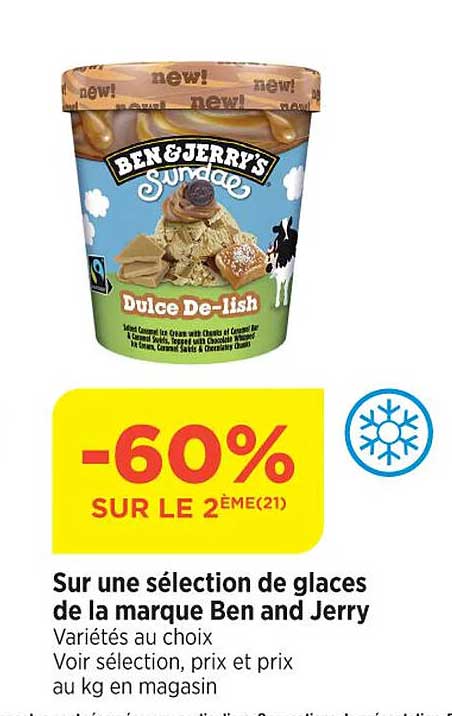 glaces de la marque ben and jerry