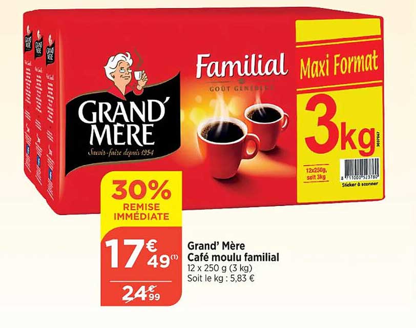 grand' mère café moulu familial