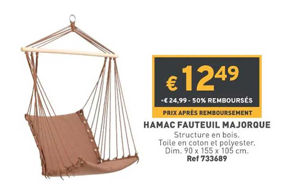 hamac fauteuil majorque