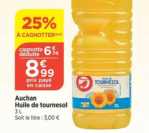 Huile De Tournesol Auchan