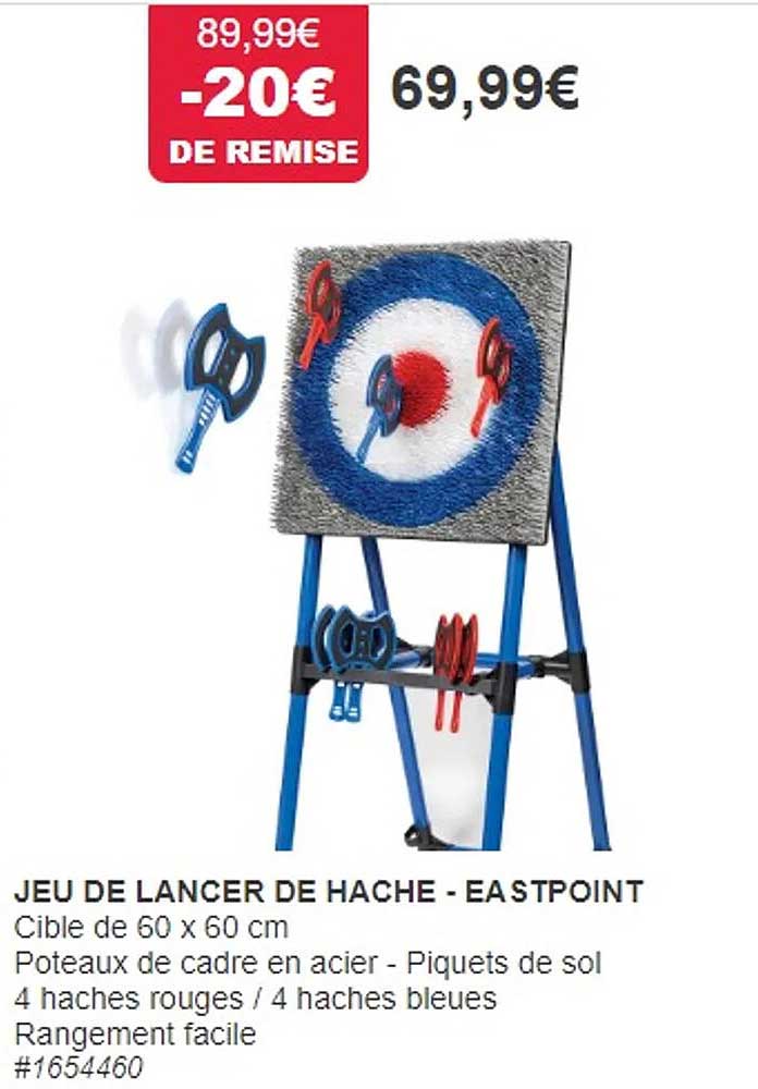 jeu de lancer de hache - eastpoint