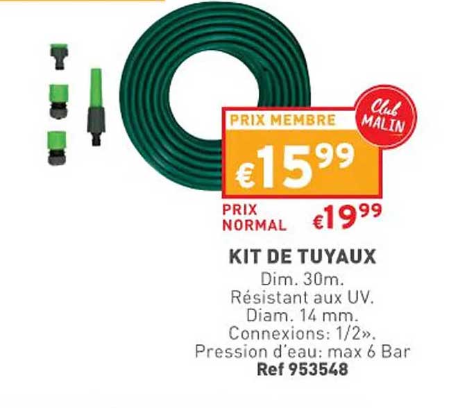 kit de tuyaux