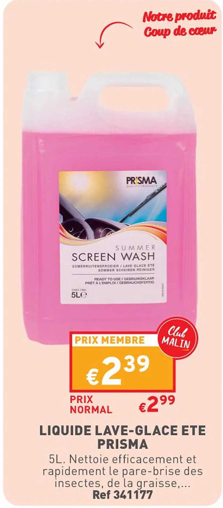 liquide lave-glace été prisma