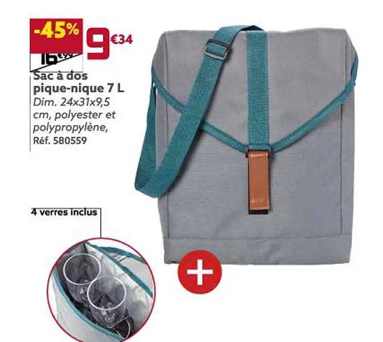 sac à dos pique-nique 7 l